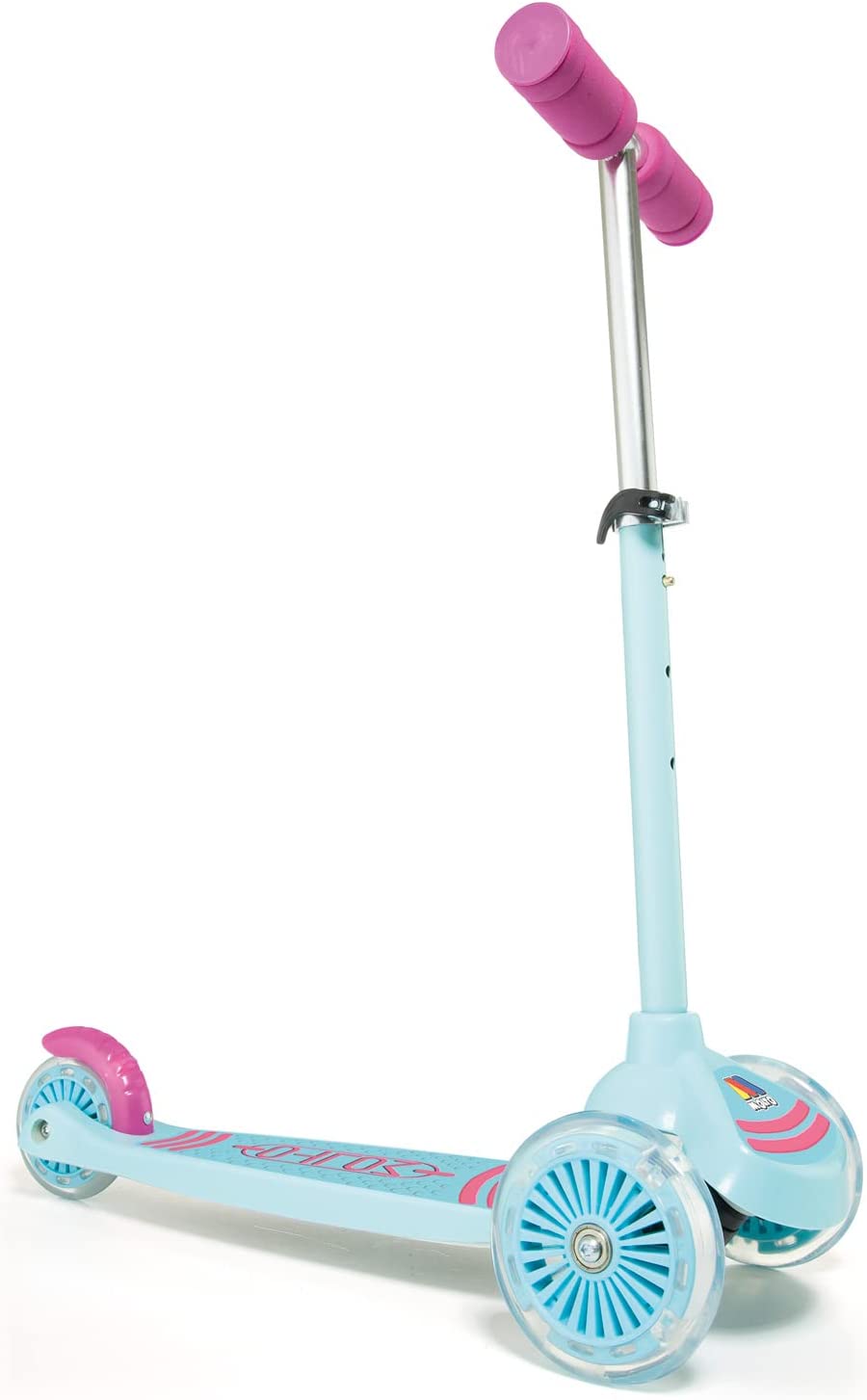 MAXI SCOOTER CON LUCES ROSA 22222