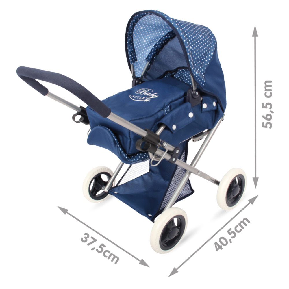 COCHE MUÑECA 3X1 BABY STYLE AZUL 44921 - N101323