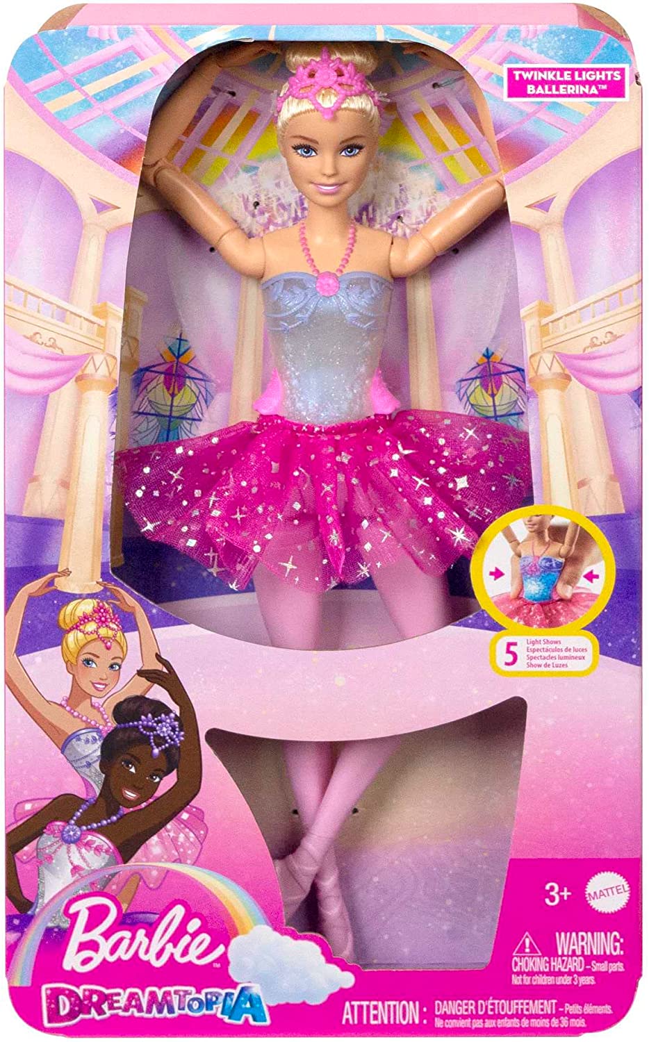 BARBIE DREAMTOPIA BAILARINA TUTU ROSA  HLC25 - V50223