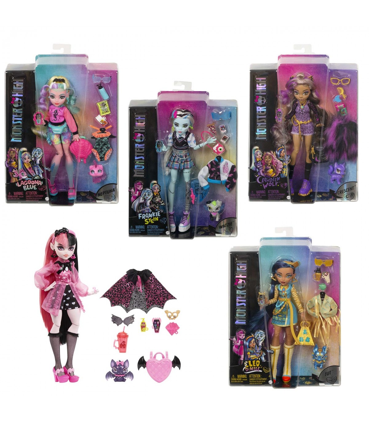 MUÑECA MONSTER HIGH CON MASCOTA SURTIDA HPD53 - V51523