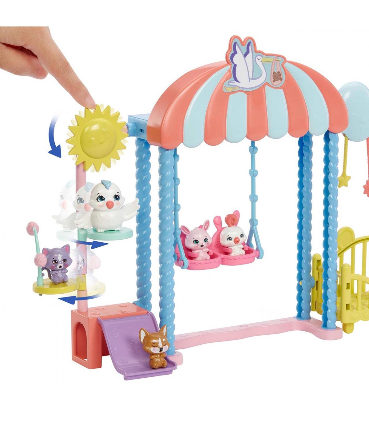 ENCHANTIMALS BABY BFF GUARDERÍA STARLEY STORK HLH23 - V50923