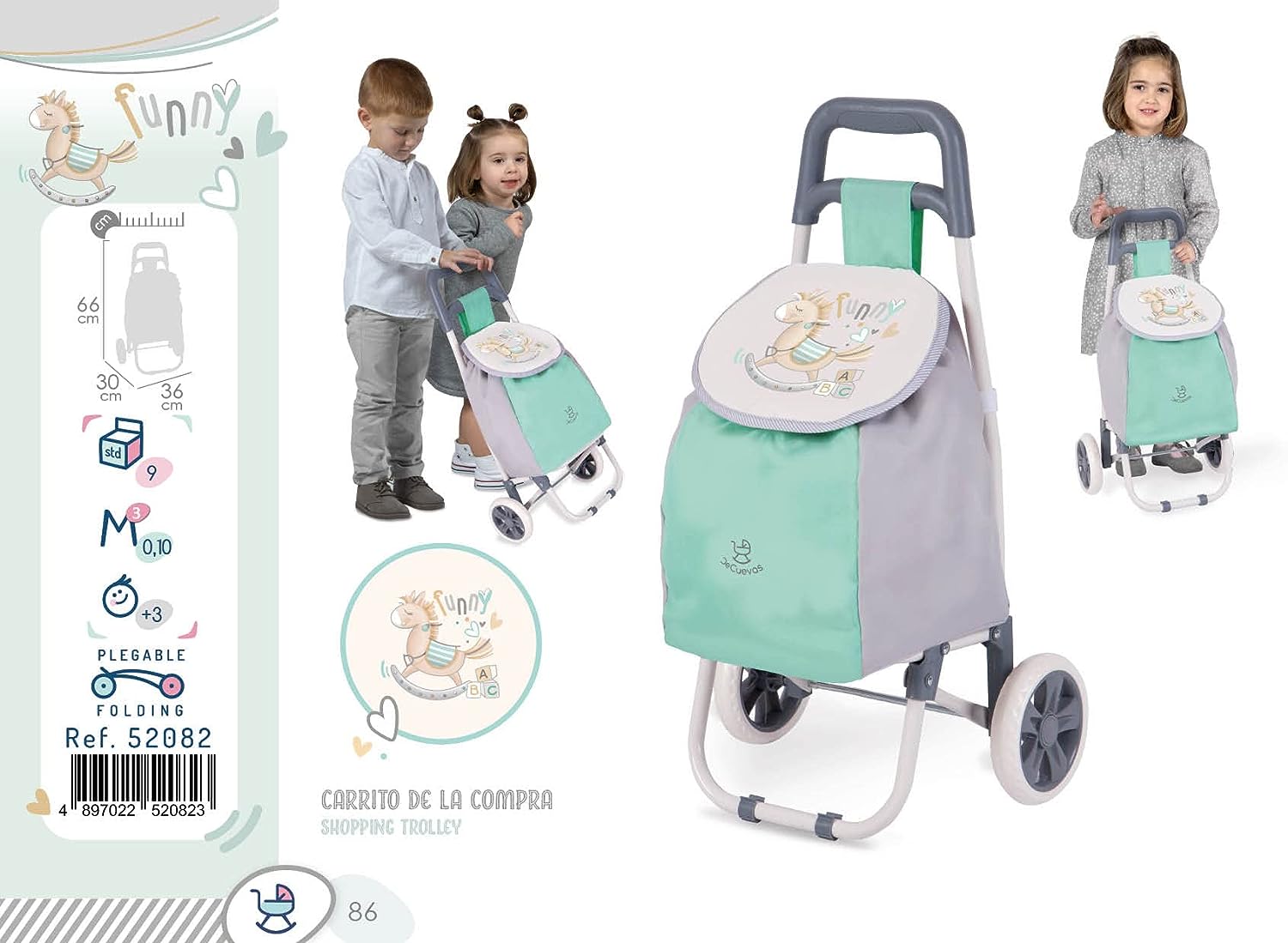CARRITO COMPRA VERDE 52082
