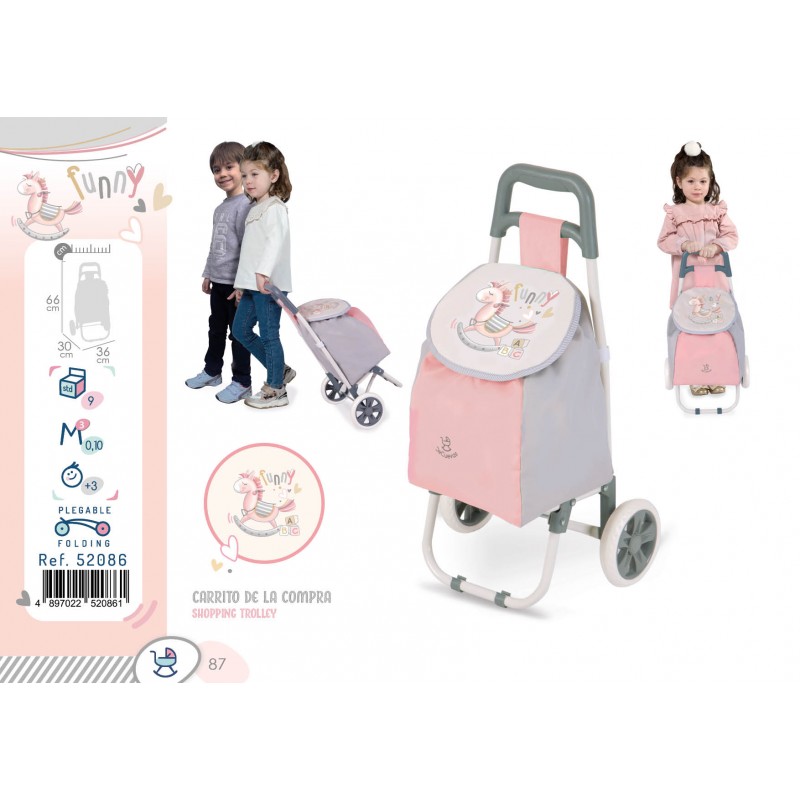 CARRITO COMPRA ROSA 52086