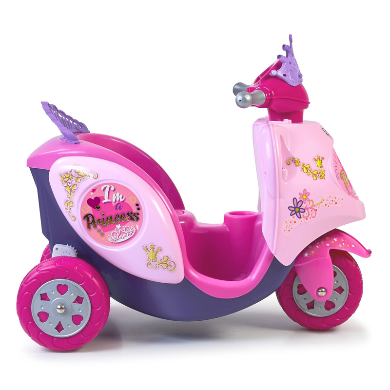 MOTO INFANTIL PRINCESA ELECTRICA ROSA DE 3 RUEDAS FEB09000