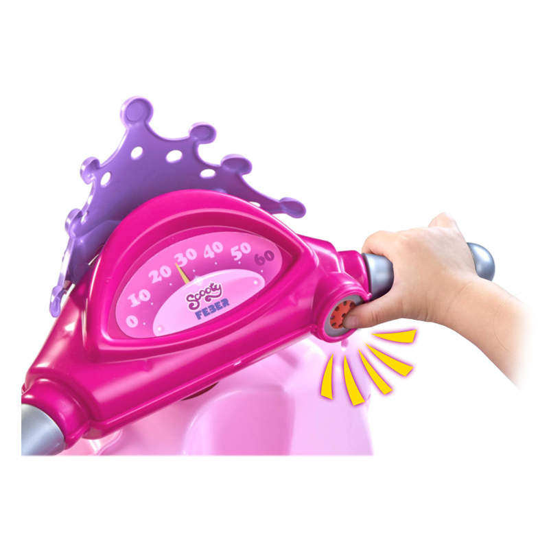 MOTO INFANTIL PRINCESA ELECTRICA ROSA DE 3 RUEDAS FEB09000