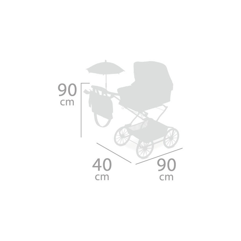 COCHE REBORN PLEGABLE CON SOMBRILLA 82086