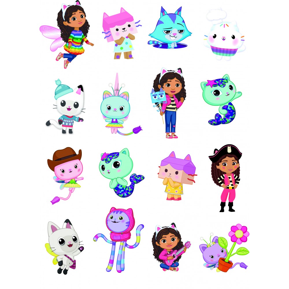 SET DE TATOOS Y STICKERS LA CASA DE MUÑECAS DE GABBY 00953