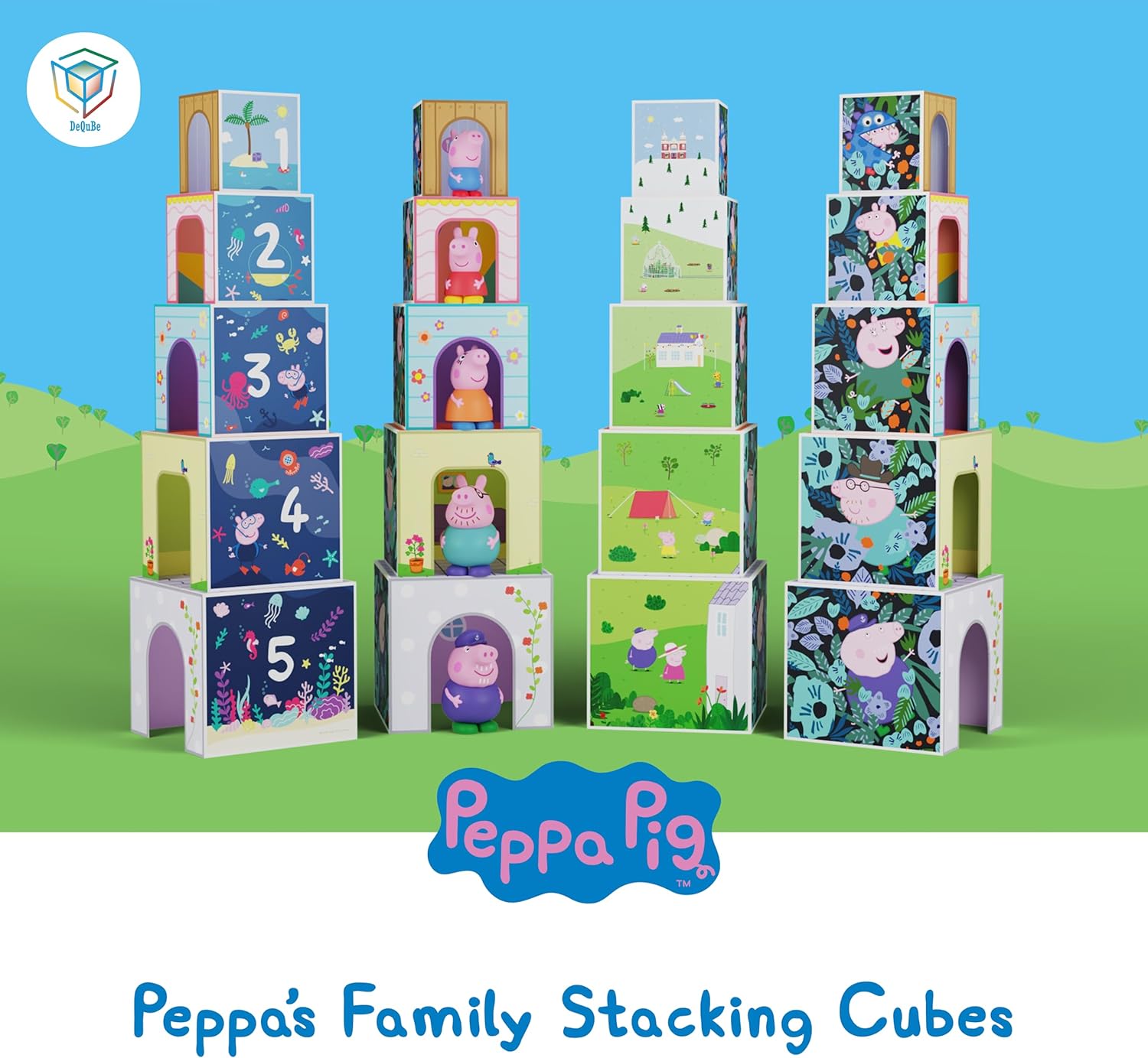 CUBOS APILABELES DE MADERA PEPPA PIG 921D00064 - N49724