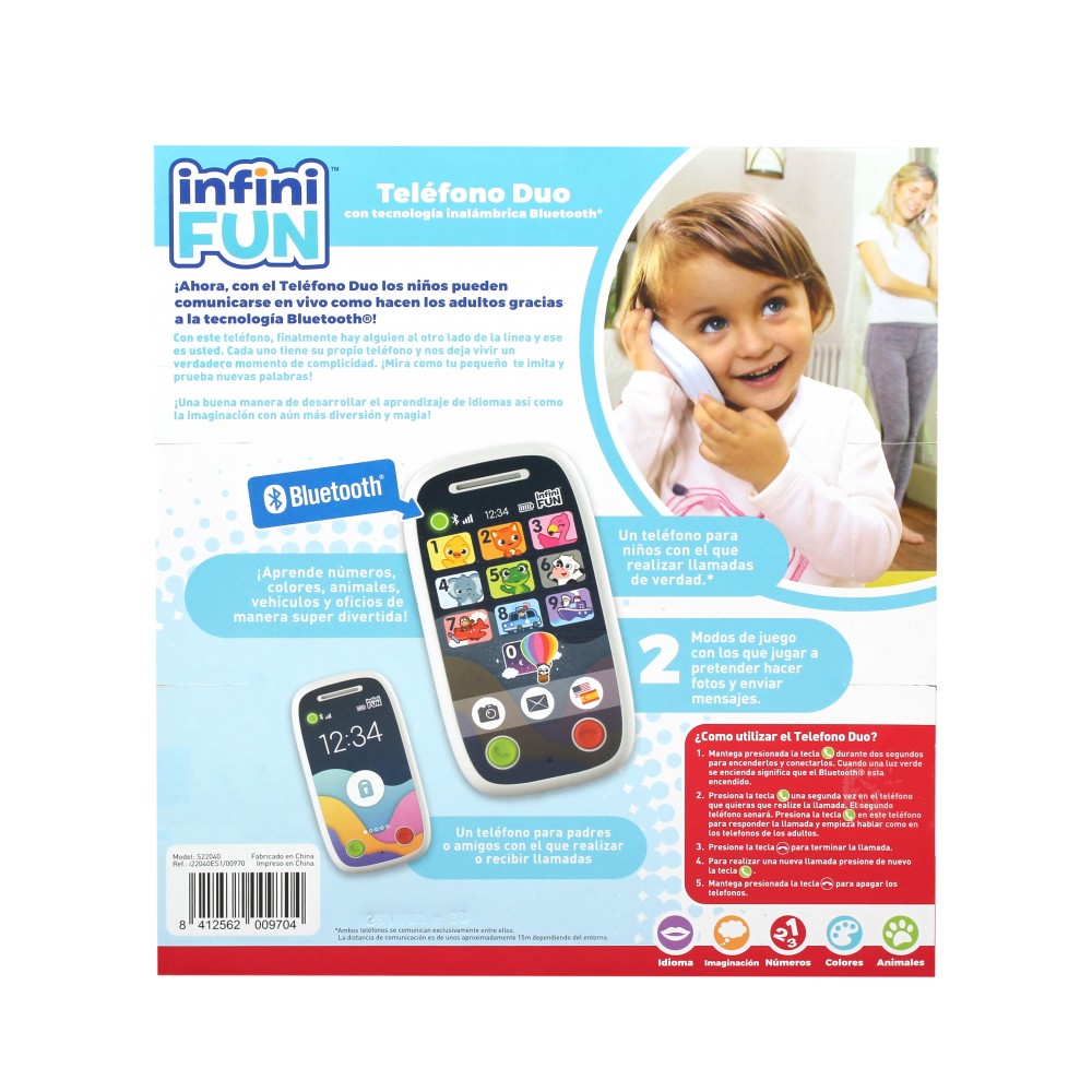 TELEFONO DUO BLUETOOTH INFINIF FUN 00970