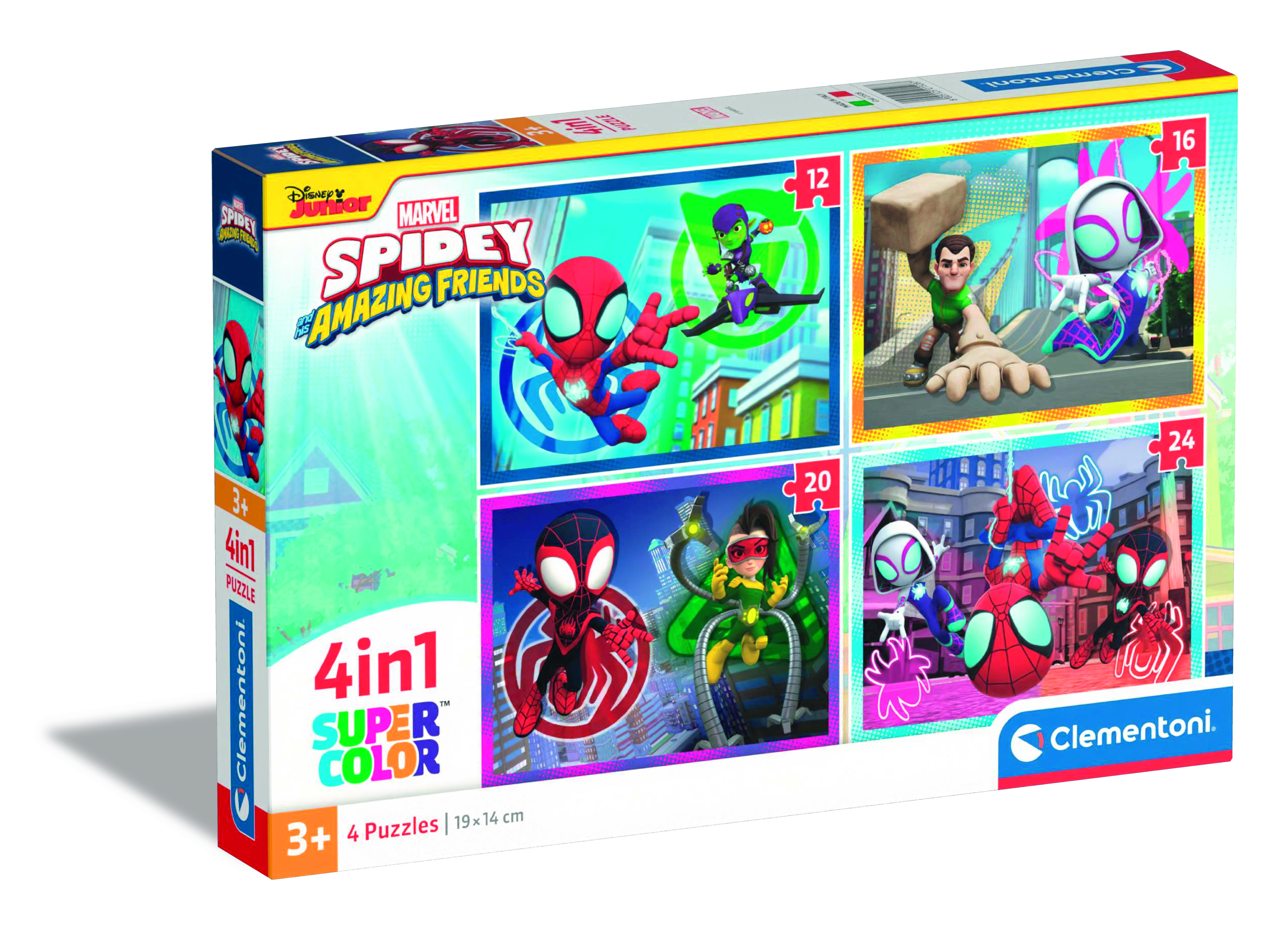 PUZZLE 4IN1 SPIDEY Y SUS AMIGOS 21528