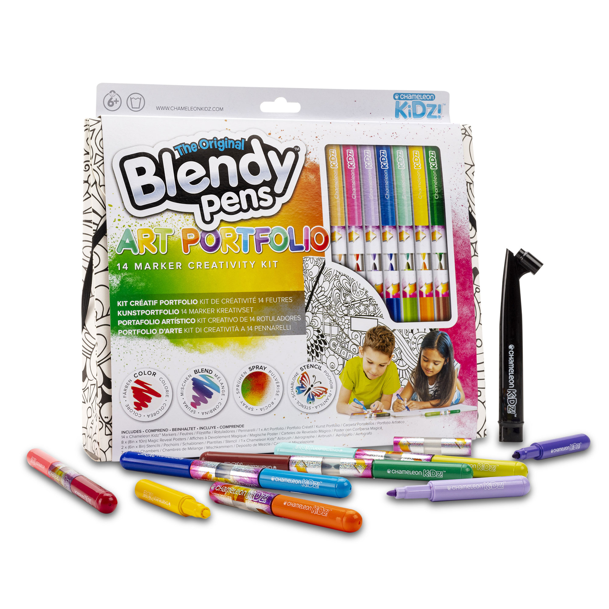 BLENDY PENS  KIT CREATIVO ARTE  PORTAFOLIO BLD02101