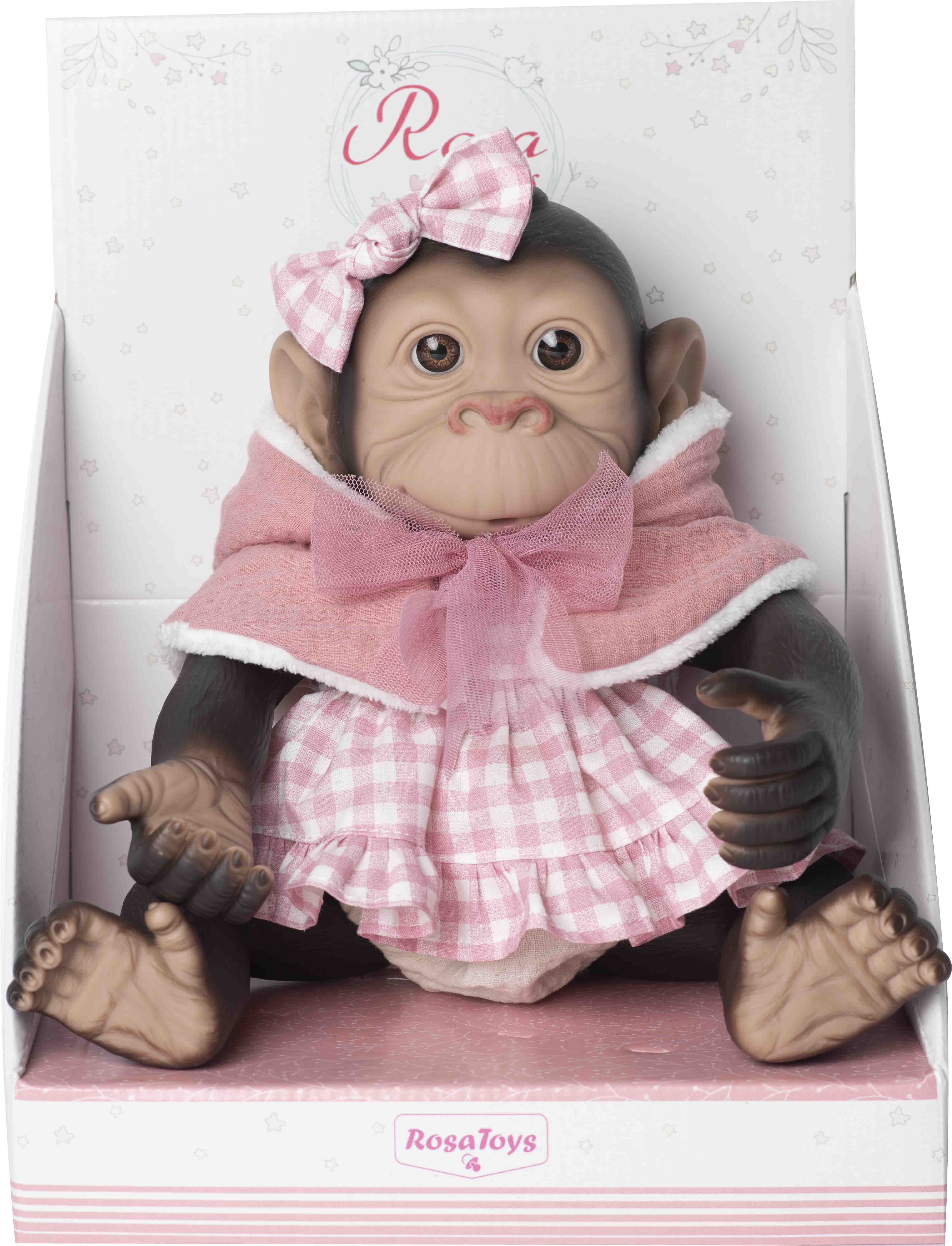 MONO REBORN PELELE BEIG Y CHALECO NARANJA 3341