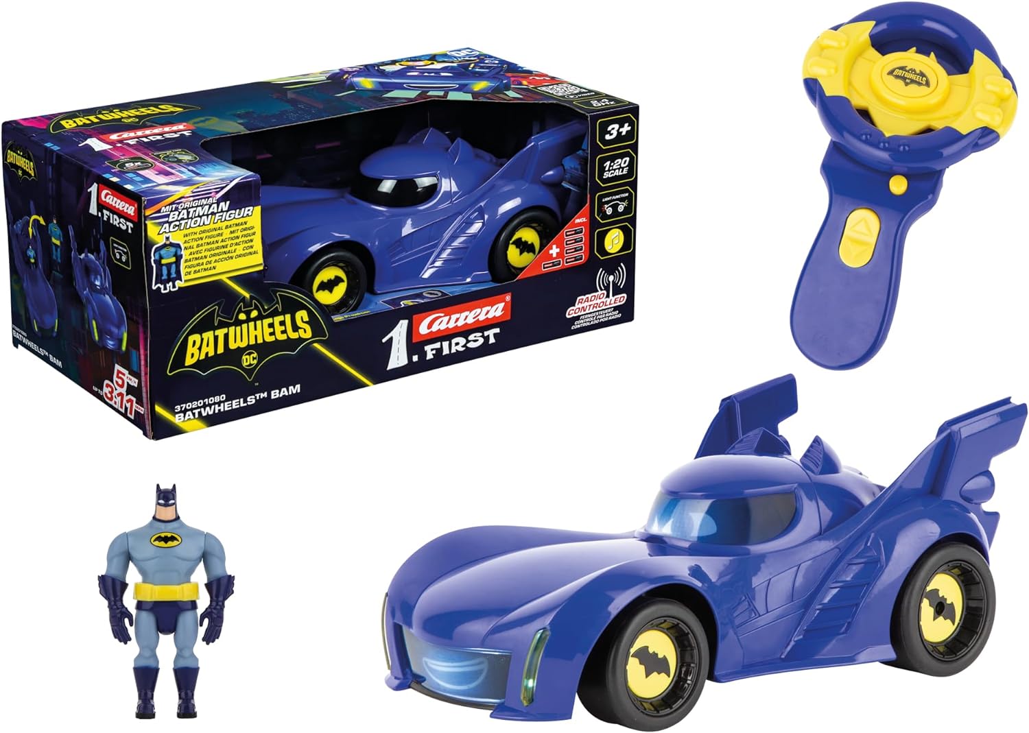 COCHE R/C BATWHEELS LUCES Y SONIDOS 370201080 - N45424