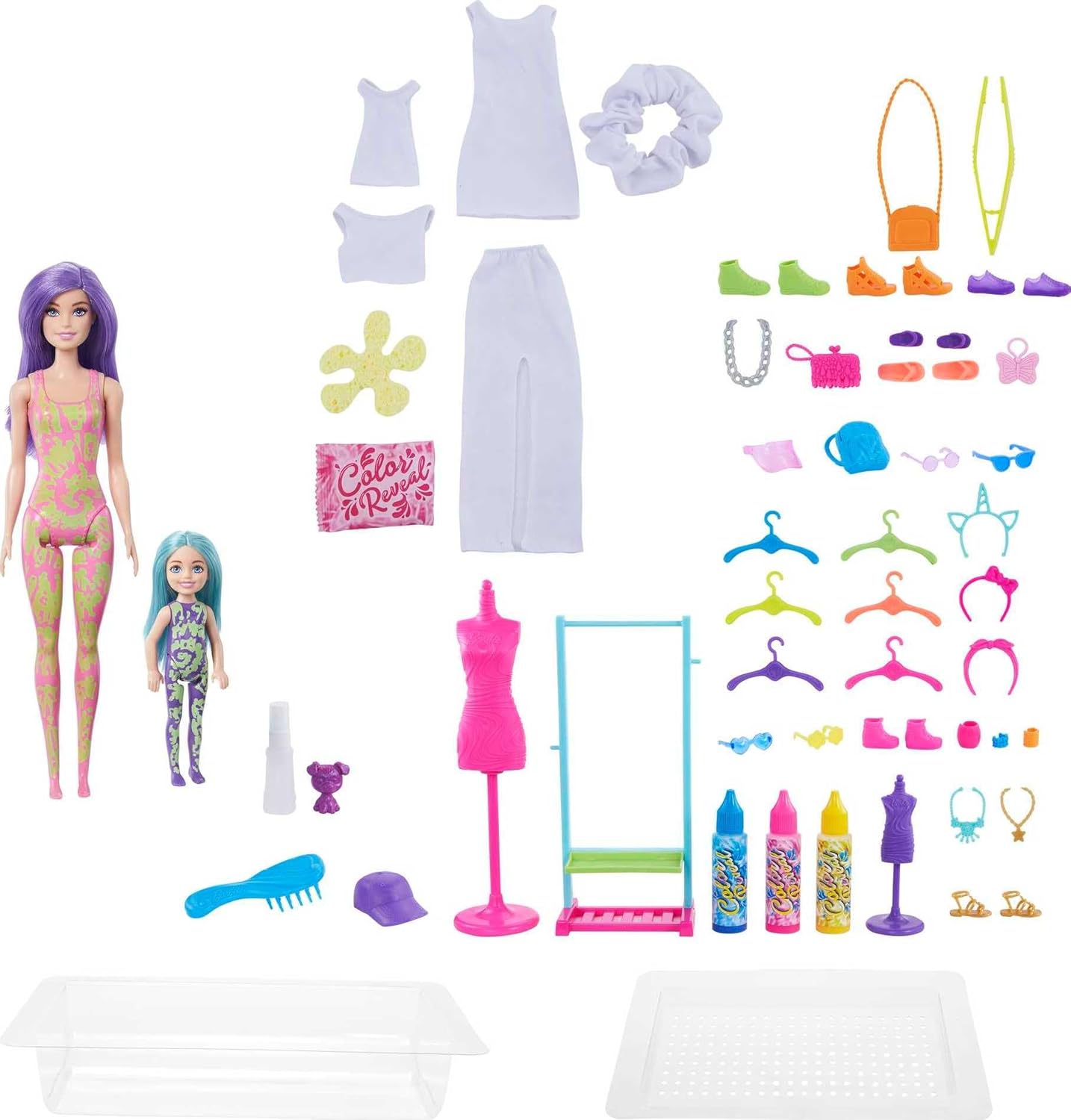SET BARBIE COLOR REVEAL MODA TIE-GYE HCD29