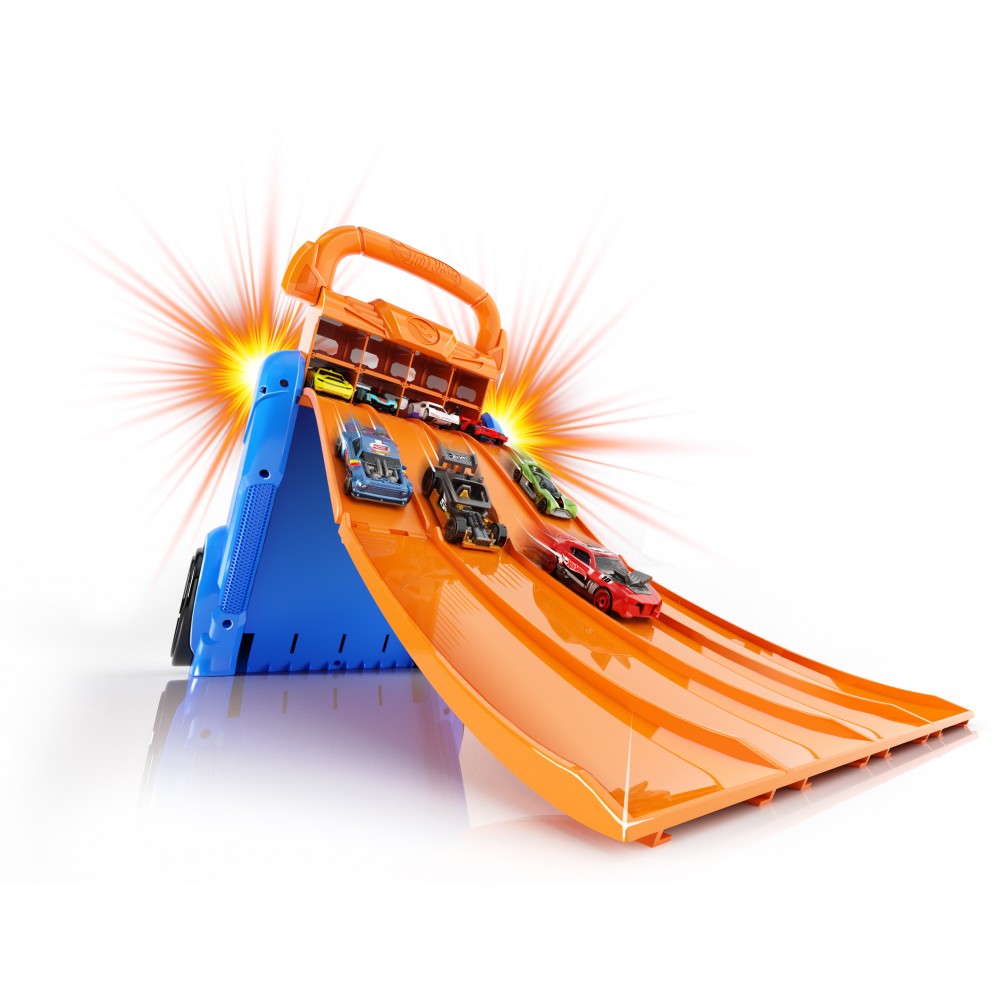 GUARDACOCHES/LANZADOR HOT WHEELS 2 EN 1 04623