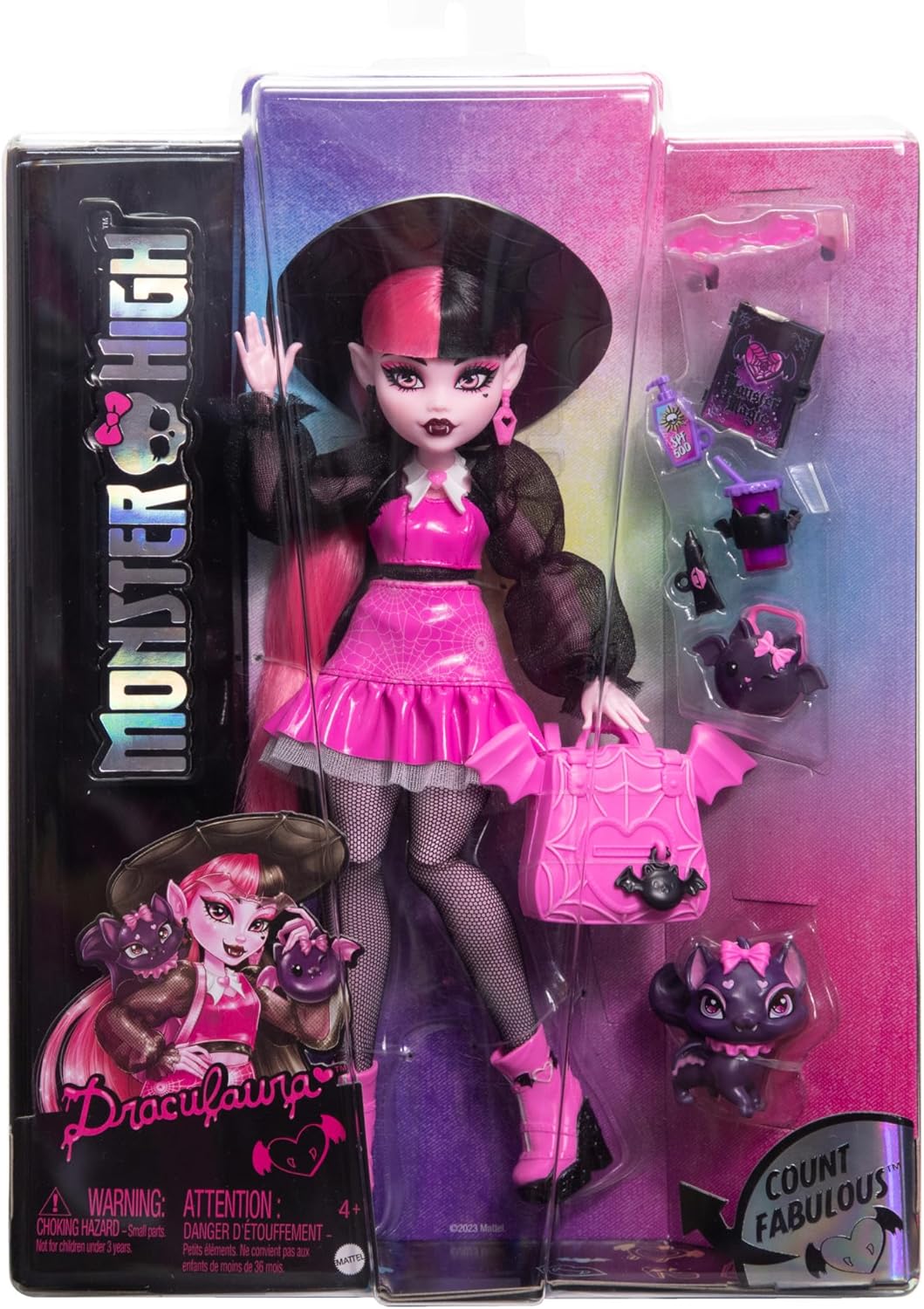 MUÑECA MONSTER HIGH FABULOSA DRACULAURA HRP64 - N94924