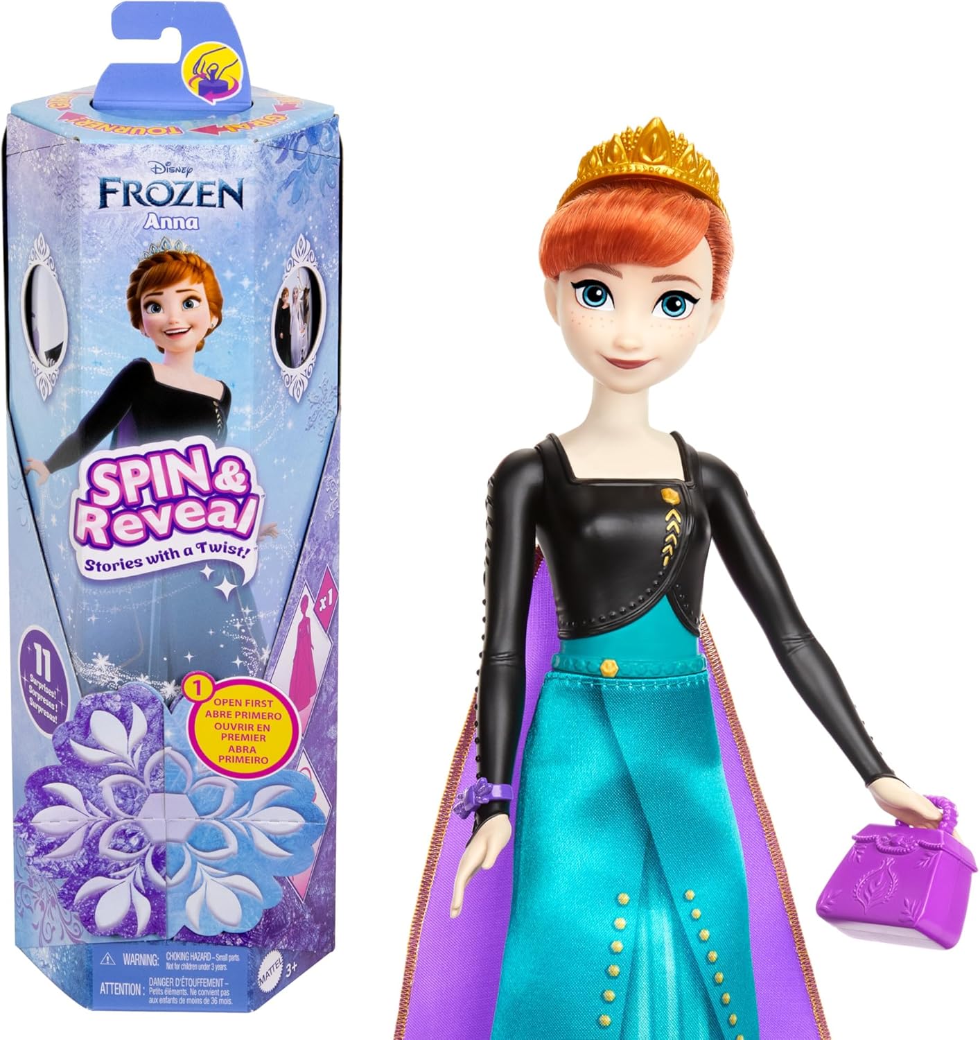 MUÑECA FROZEN ANNA SPIN Y REVEAL HXD27 - N95424