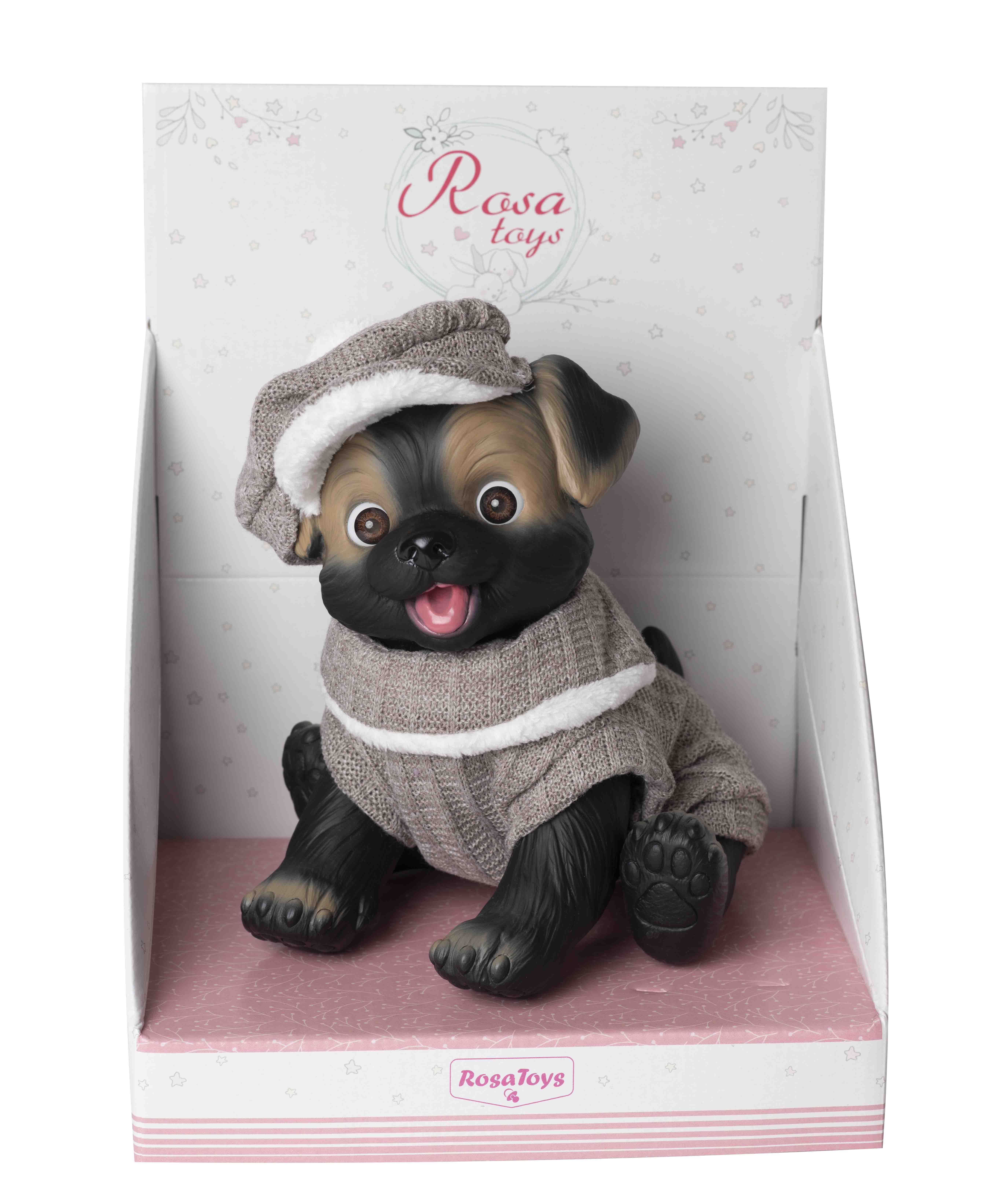 PERRITO NEGRO CON PELELE Y GORRITA 2601 - N56924