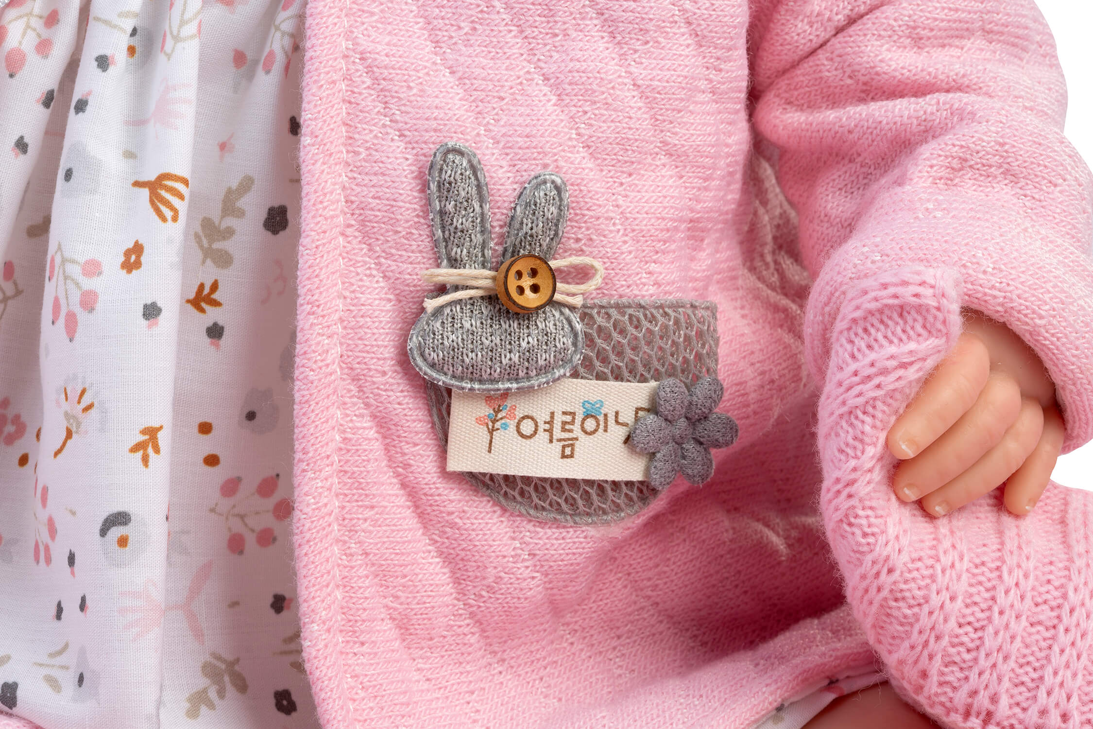 BEBE REBORN CHAQUETA ROSA 5308