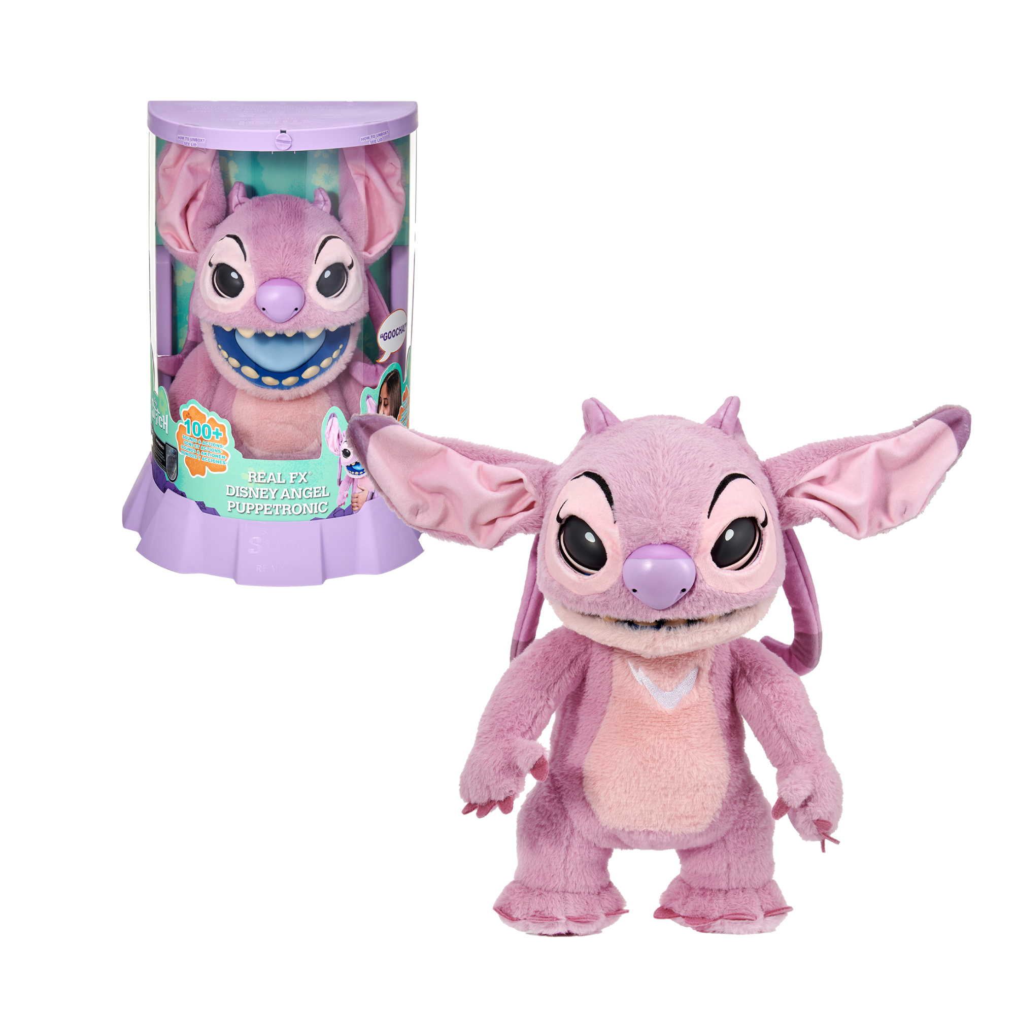 PELUCHE ELECTRONICO ANGEL STITCH DISNEY 45CM RE002000