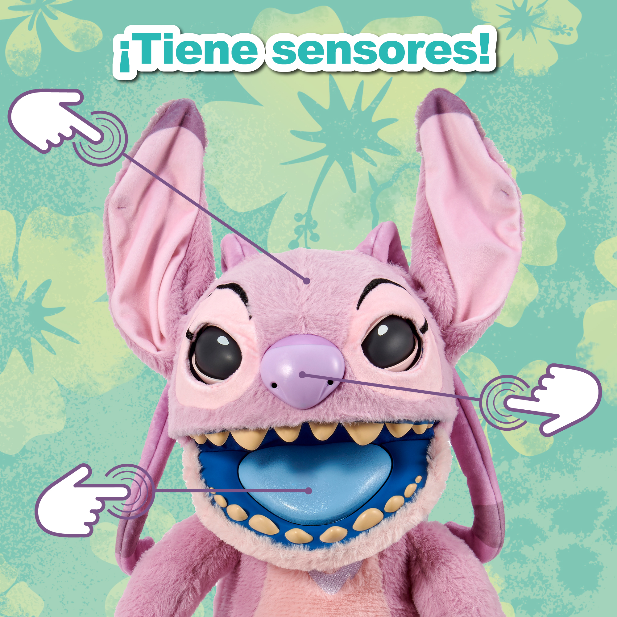 PELUCHE ELECTRONICO ANGEL STITCH DISNEY 45CM RE002000