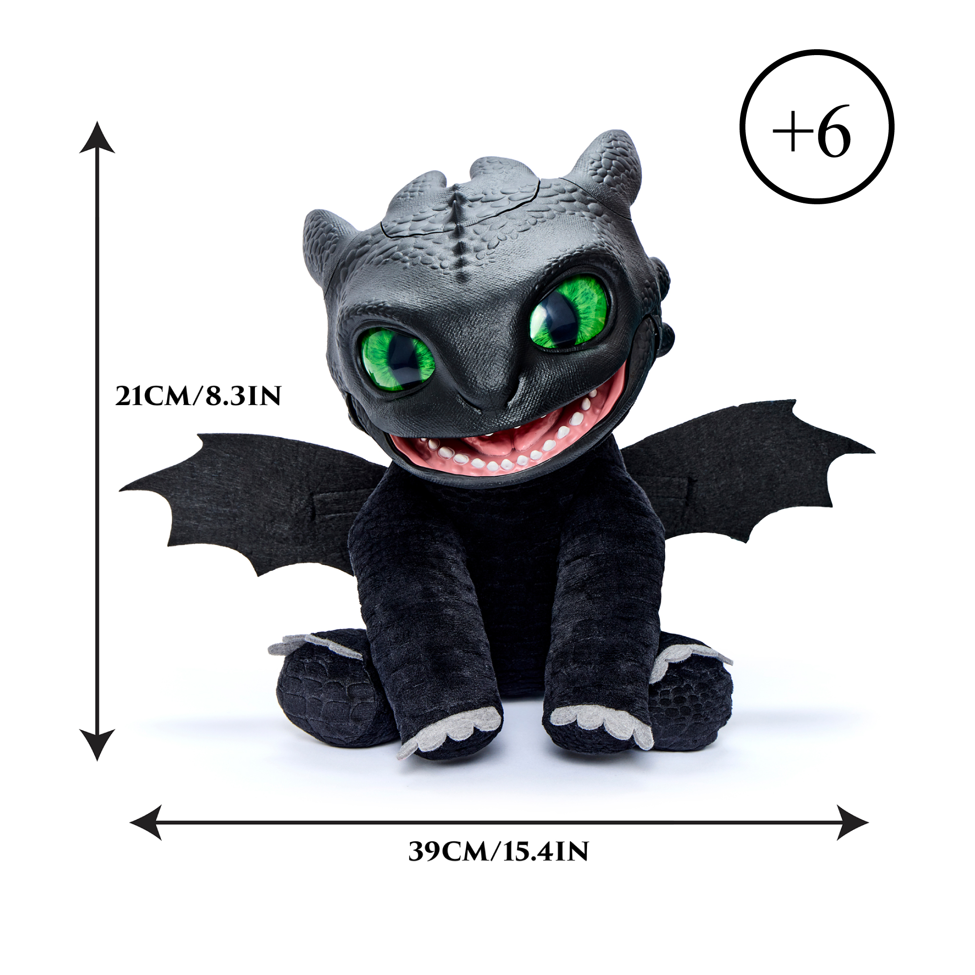PELUCHE ANIMATRONICO TOOTHLESS COMO ENTRENAR A TU DRAGON RE000000