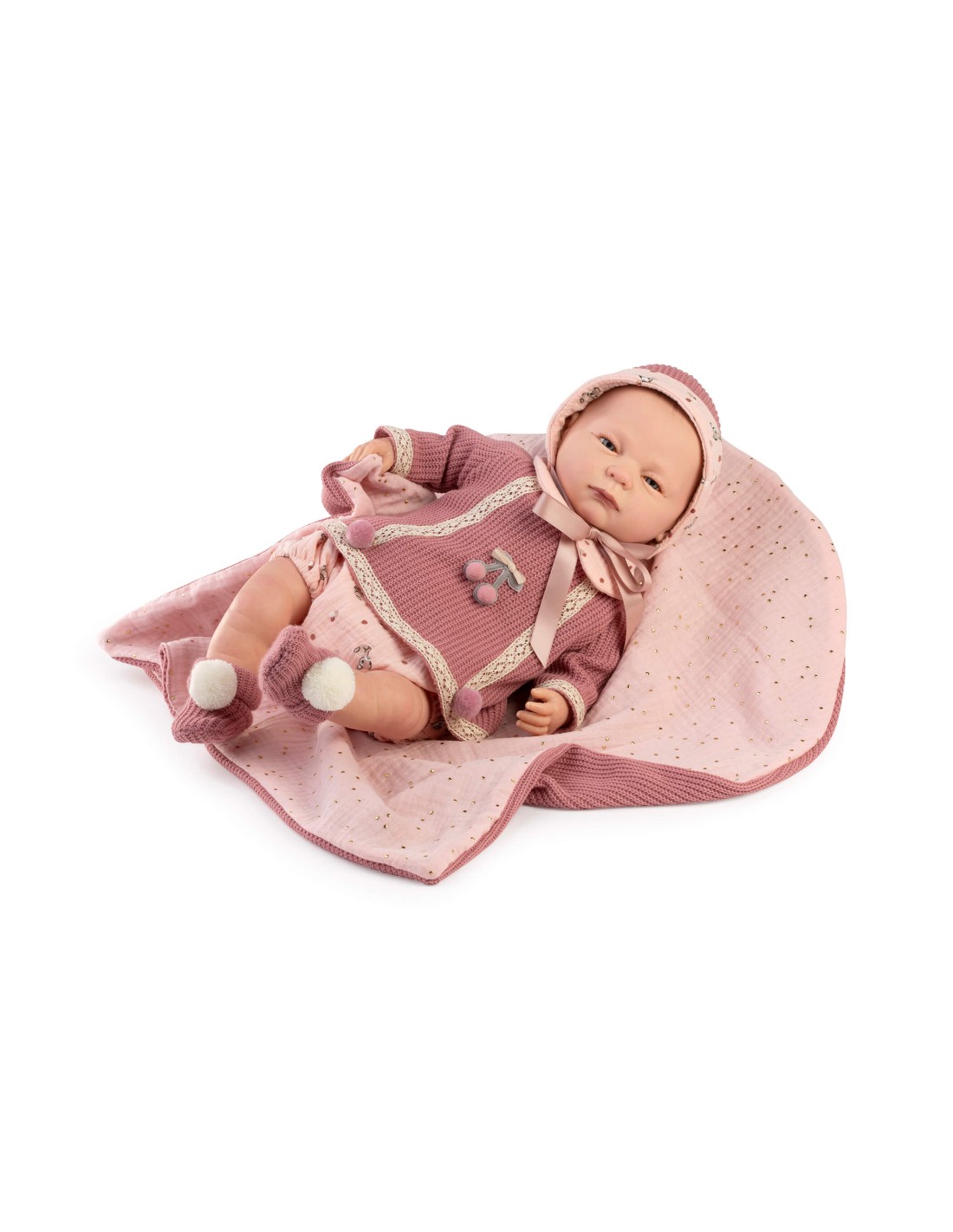 BEBE REBORN JERSEY ROSA 50CM 5311