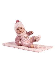 RECIEN NACIDO MONITO CUADROS ROSA 5125