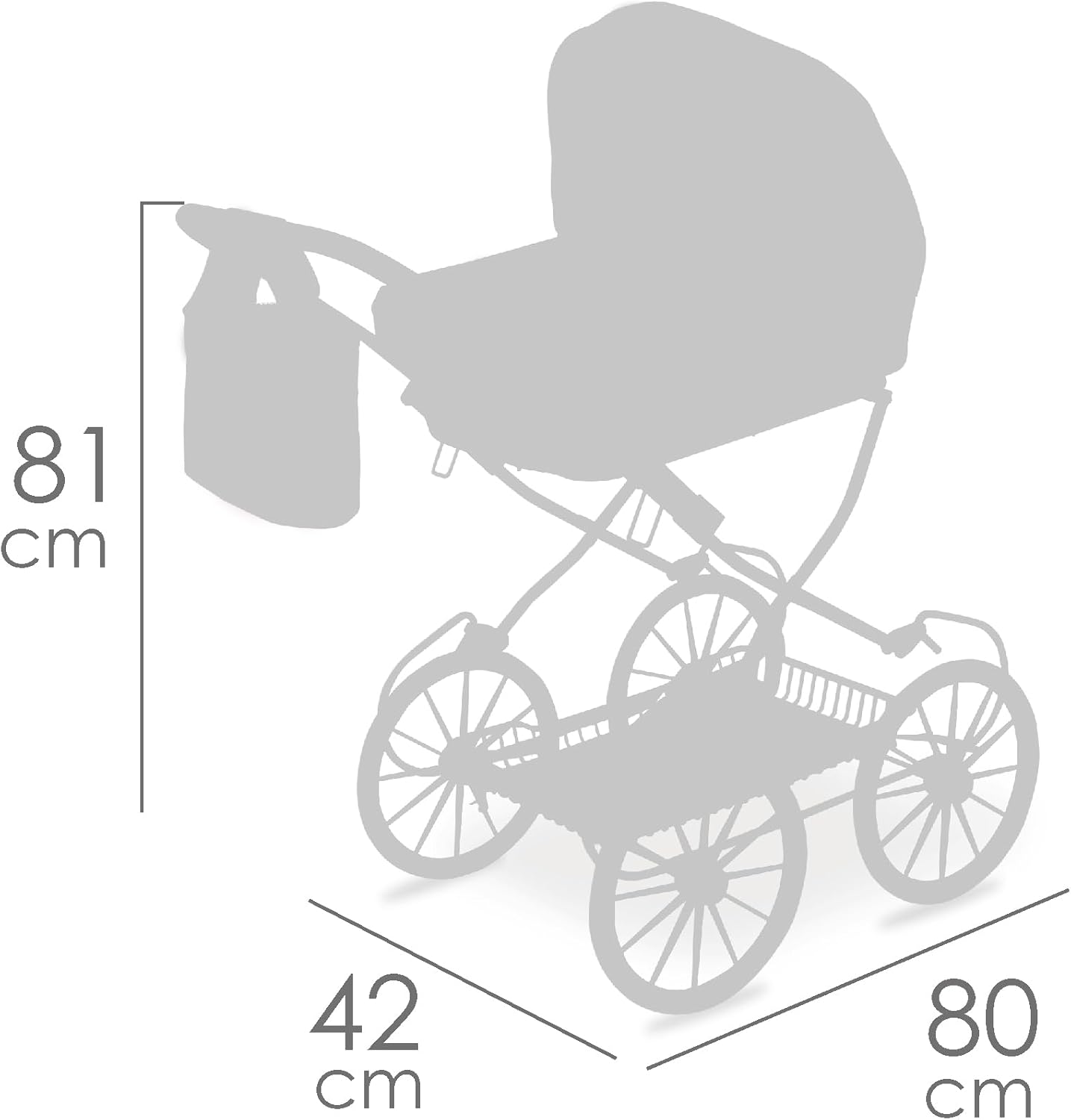COCHE DE MUÑECA PLEGABLE 80079