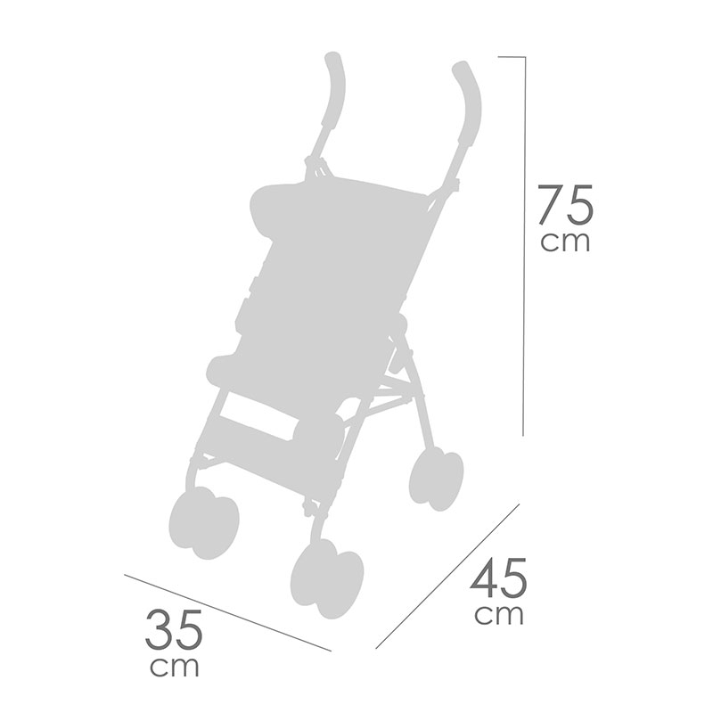 SILLA MUÑECA GRANDE CON CAPOTA 90168