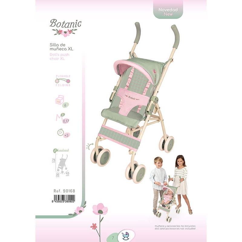 SILLA MUÑECA GRANDE CON CAPOTA 90168