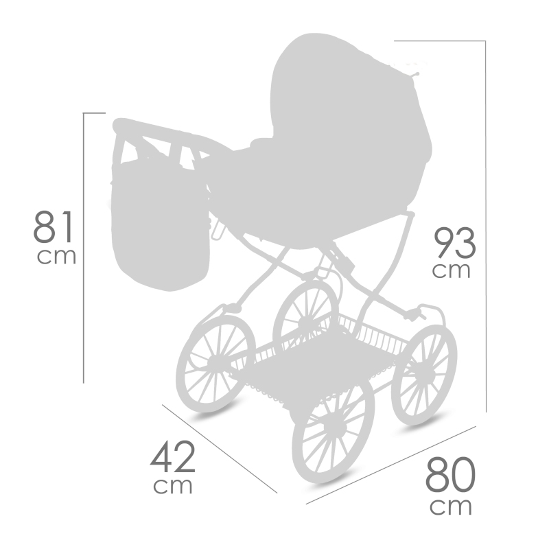 COCHE MUÑECA PLEGABLE 80070