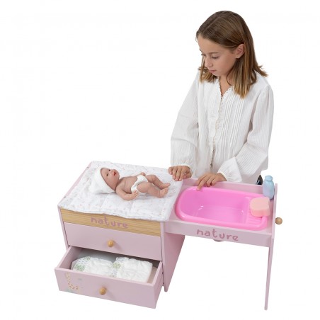 COMODA CAMBIADOR C/2 CAJONES Y BAÑERA 21591