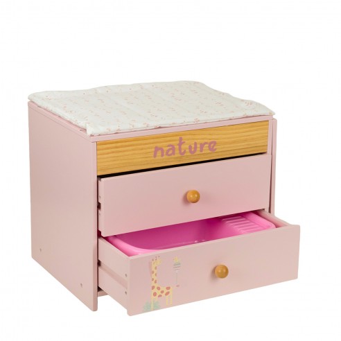 COMODA CAMBIADOR C/2 CAJONES Y BAÑERA 21591