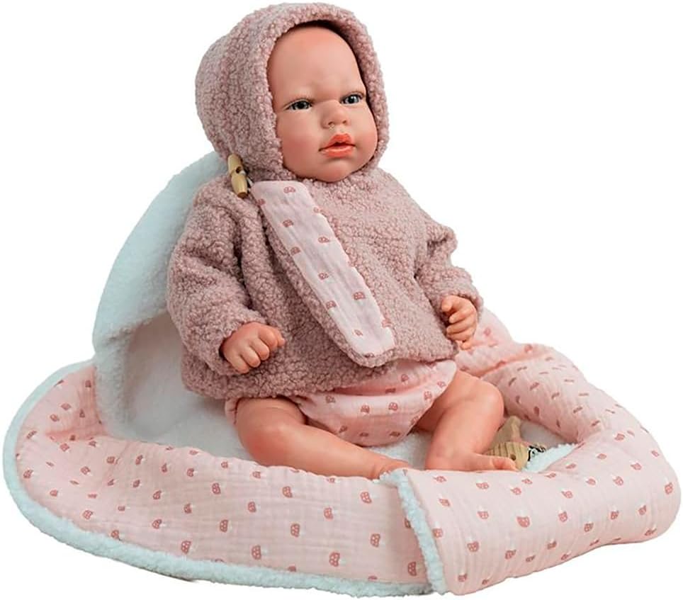 REBORN ARIAS 40 CM LUNA ROSA C/MANTA 98214