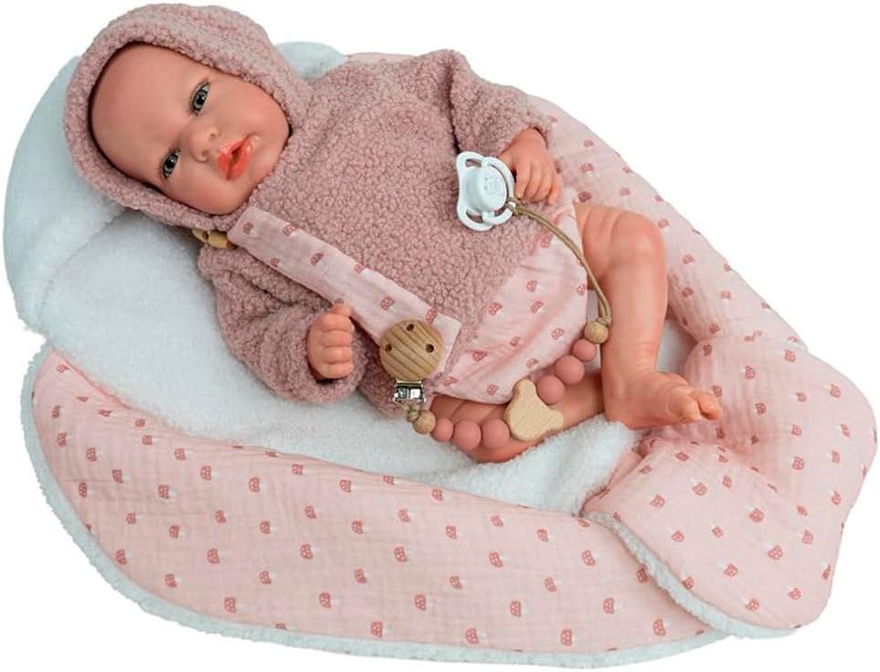 REBORN ARIAS 40 CM LUNA ROSA C/MANTA 98214