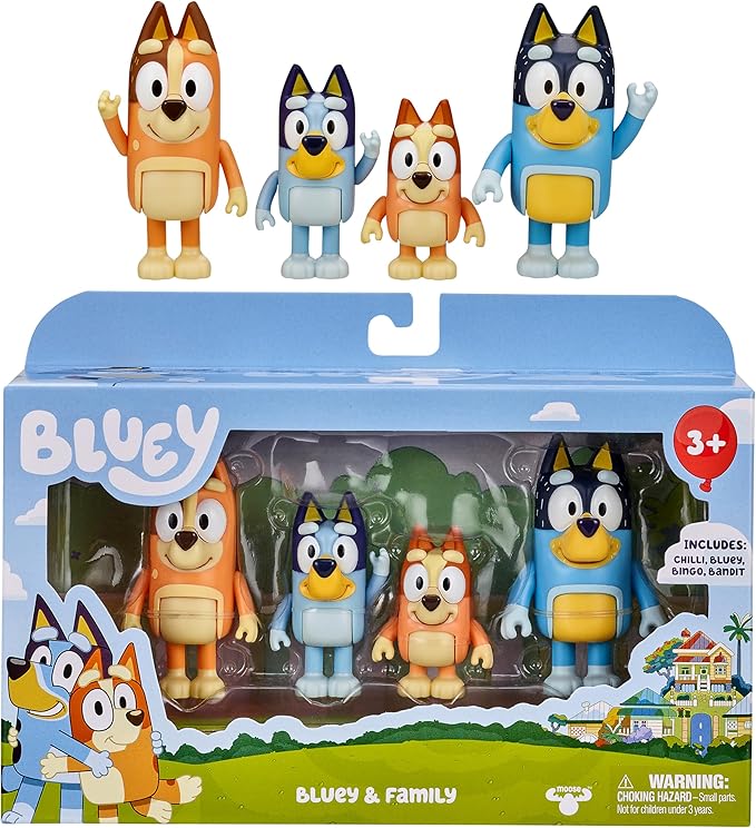 PACK 4 FIGURAS FAMILIA BLUEY 13009