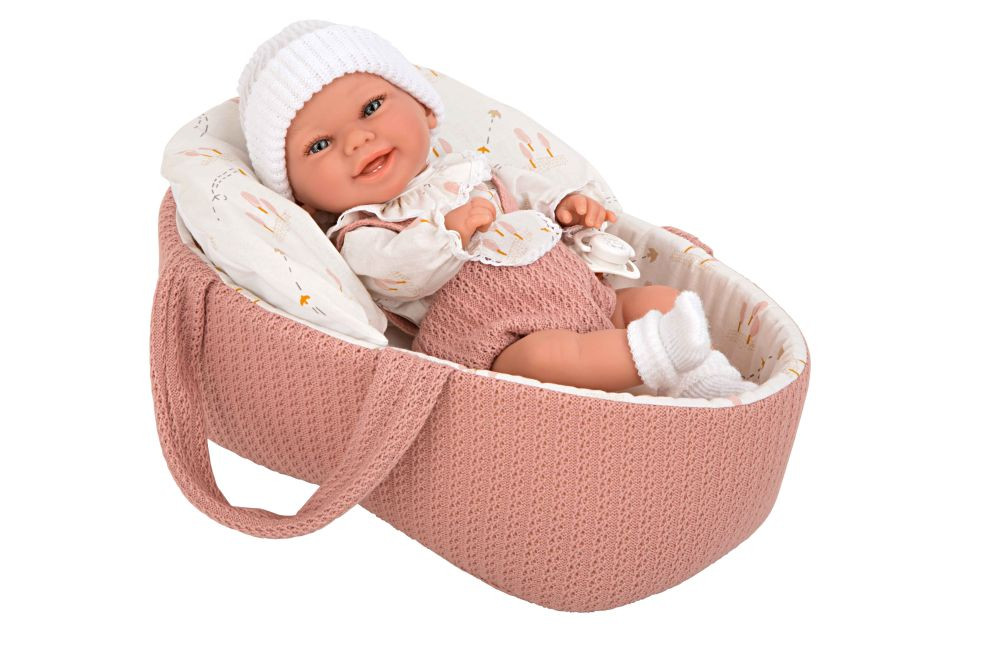 MUÑECA BABYTO ROSA CON CAPAZO 33CM 50729