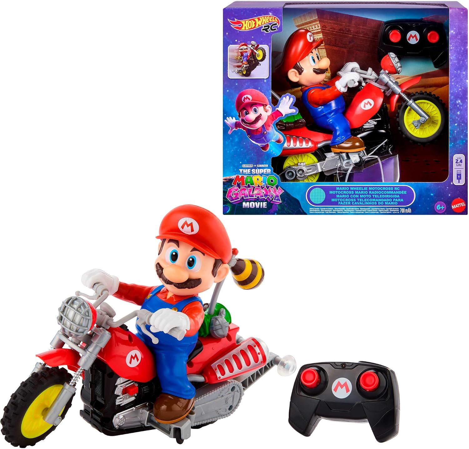 HOT WHEELS MOTOCICLETA R/C. MARIO JML15 