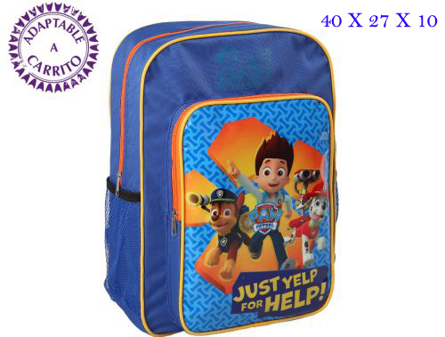 MOCHILA 40X27X10 PATRULLA  CANINA 16527
