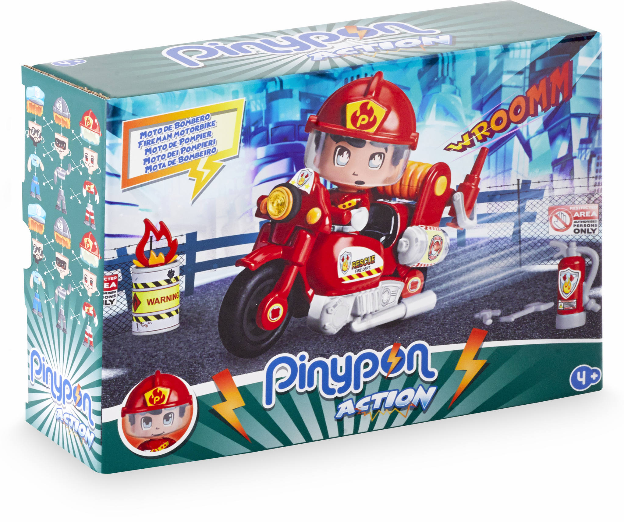 PINYPON ACTION MOTO DE BOMBEROS 14783