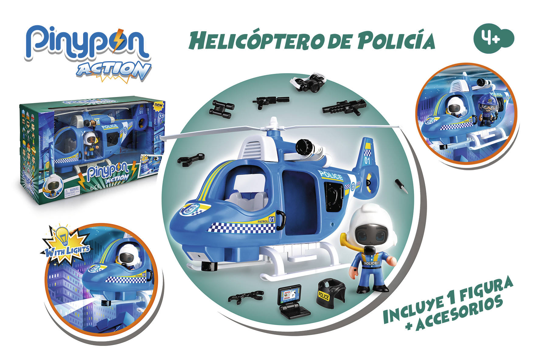 PINYPON ACTION HELICOPTERO DE POLICIA 700014782 - N63521